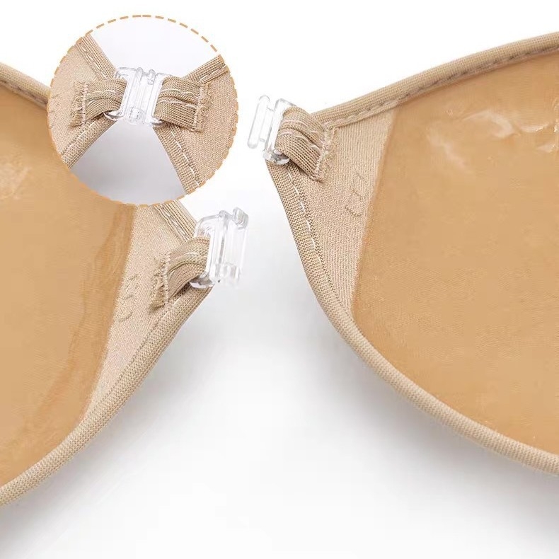 Sutien invizibil respirabil fără bretele push-up pentru costum de baie cu sutien din silicon pentru rochie de mireasă, plasture anti-alunecare pentru sâni