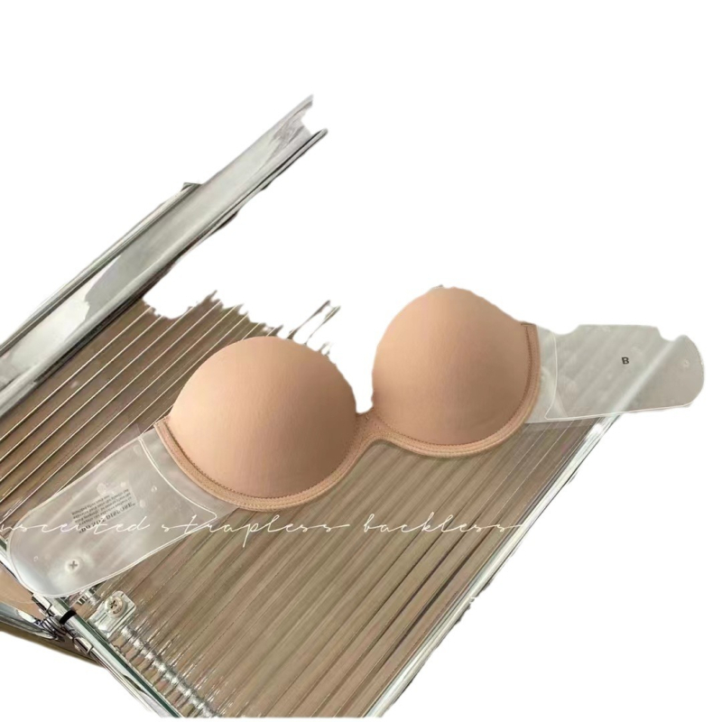 Νυφικό με αντιολισθητικό εσώρουχο, σέξι, μεγάλο, χωρίς πλάτη, με αυτοκόλλητο στήθους Quality Edition, χωρίς τιράντες