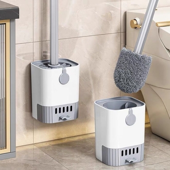 Βούρτσα τουαλέτας χωρίς τρύπημα για οικιακή χρήση, χωρίς αδιέξοδα, νέα επιτοίχια βούρτσα τουαλέτας 2025, πλυντήριο μπάνιου