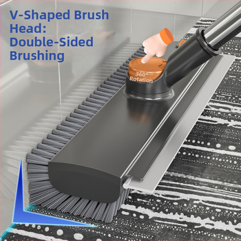 Perie de toaletă Gap, perie de podea, perie specială dură, mâner lung, curățare baie, covor, perie de toaletă