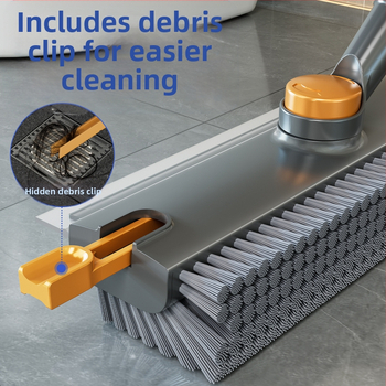 Perie de toaletă Gap, perie de podea, perie specială dură, mâner lung, curățare baie, covor, perie de toaletă