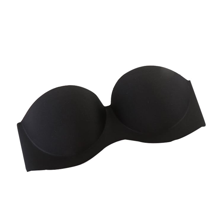 Sutien dintr-o singură piesă, fără bretele, neted, fără cusături, cu umeri încrețiți, asortat, rochie de mireasă, lenjerie intimă frumoasă, spate, primăvară și vară