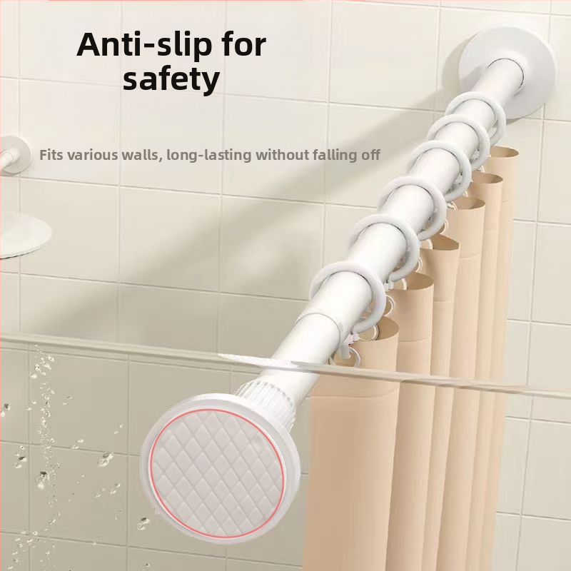 Teleskopická tyč bez dierovačov, tyč na sprchový záves, tyč na záves, balkónová tyč na oblečenie, podperná tyč na šatník, teleskopická tyč na závesy do dverí