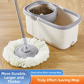 Κουβάς σφουγγαρίστρας γενικής χρήσης για γρήγορο στέγνωμα με καθαρισμό σε ένα βήμα, απορροφητικό, διπλής χρήσης για υγρό και στεγνό καθάρισμα, επίπεδη σφουγγαρίστρα χωρίς χέρια για τεμπέληδες