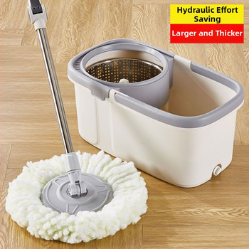 Κουβάς σφουγγαρίστρας γενικής χρήσης για γρήγορο στέγνωμα με καθαρισμό σε ένα βήμα, απορροφητικό, διπλής χρήσης για υγρό και στεγνό καθάρισμα, επίπεδη σφουγγαρίστρα χωρίς χέρια για τεμπέληδες