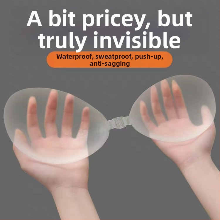 Läbipaistev rinnakleebis, ülemine kronstein, suur esipandlaga, seksikas, isekleepuv, veekindel, higikindel, nähtamatu ja jäljetu rinnakleebis