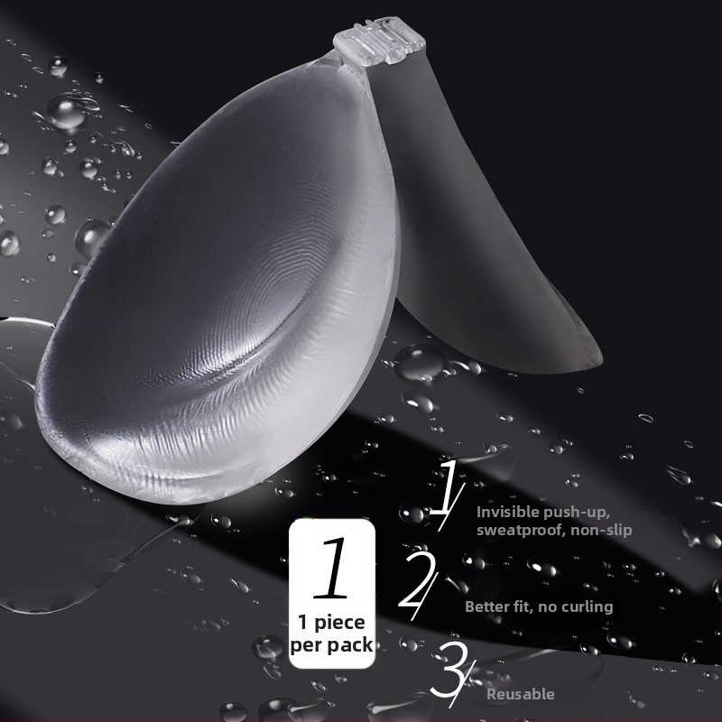 Läbipaistev rinnakleebis, ülemine kronstein, suur esipandlaga, seksikas, isekleepuv, veekindel, higikindel, nähtamatu ja jäljetu rinnakleebis