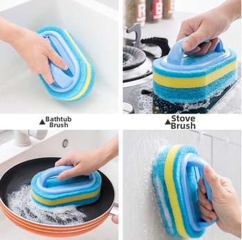 ✅ Βούρτσα καθαρισμού με λαβή για διασυνοριακή χρήση, σφουγγάρι μαντηλάκι, βούρτσα καθαρισμού κουζίνας για πλύσιμο κατσαρολών, βούρτσα πλυσίματος πιάτων, βούρτσα μπάνιου με παχύρρευστο υλικό, βούρτσα απολύμανσης