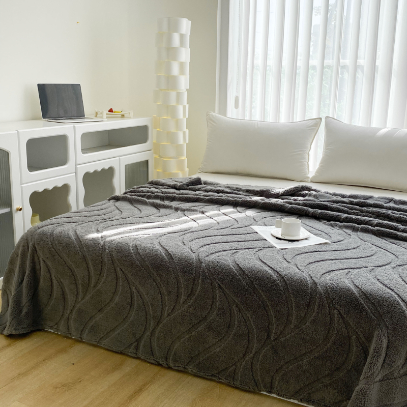 Északi kétoldalas jacquard pamut takaró őszi és téli vastagított irodai kanapé hálószoba takaró határokon átnyúló külkereskedelem nagykereskedelem