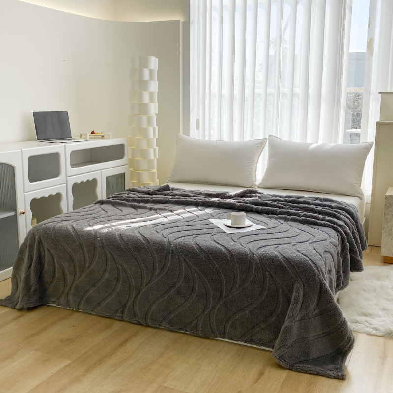 Északi kétoldalas jacquard pamut takaró őszi és téli vastagított irodai kanapé hálószoba takaró határokon átnyúló külkereskedelem nagykereskedelem