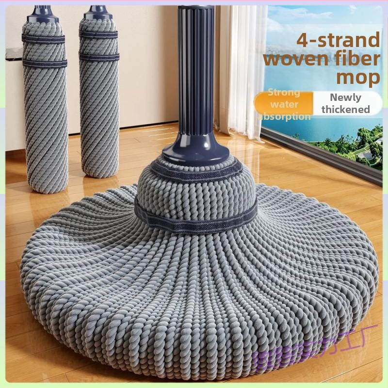 Σφουγγαρίστρα αυτοστίψιμη χωρίς χέρια για οικιακή χρήση, Μεγάλη σφουγγαρίστρα με κεφαλή για στεγνή και υγρή χρήση, Περιστρεφόμενη τεμπέλα σφουγγαρίστρα, Μεγάλη σφουγγαρίστρα με κεφαλή