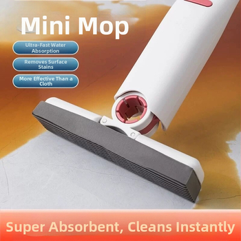 Επιτραπέζια μίνι σφουγγαρίστρα Lazy χειρός, χωρίς χέρια, κολλημένη βαμβακερή κουζίνα, μπάνιο, νιπτήρας μπάνιου, απορροφητική νερού σφουγγαρίστρα