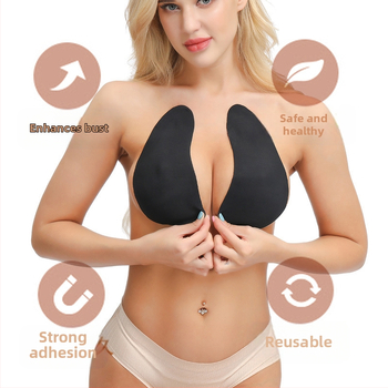 Euroopa ja Ameerika pluss-suuruses veepiiskadega hingavad rinnakleebised, muhku mittenähtavad rinnakleebised, õmblusteta silikoonist nibukleebised