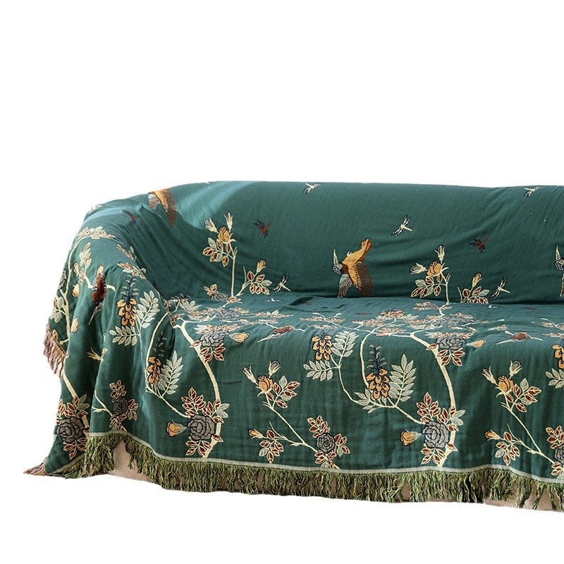 Transfrontalieră bumbac pur cu cinci straturi de tifon pat husă de vară prosop pilotă de vară cool pilotă pauză de prânz aer condiționat husă pătură canapea pătură canapea prosop