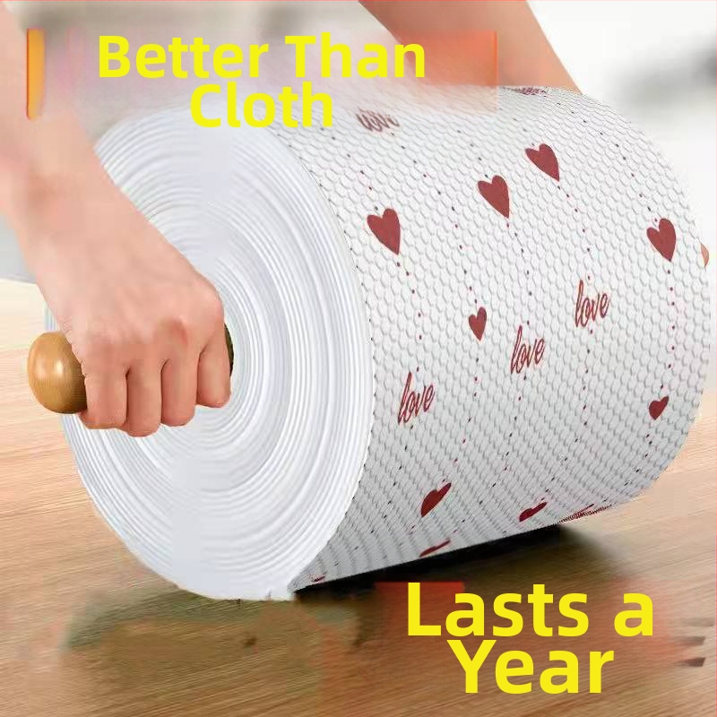 Lazy Rag Paksendatud köögipaberrätik Ühekordne nõudepesulapp Õli imav paberrätik Märg- ja kuivkasutus