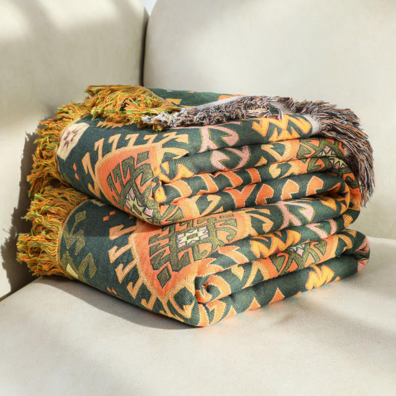 Nou 2025 bumbac tifon îngroșat moale prosop pilotă birou canapea pătură de vară cool pilotă