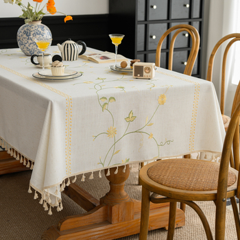Αμερικανικό προσβάσιμο πολυτελές τραπεζομάντιλο με φούντα υψηλής ποιότητας, σκανδιναβικό παραδοσιακό φεστιβάλ, τραπεζαρία, τραπεζάκι σαλονιού, κάλυμμα υφάσματος