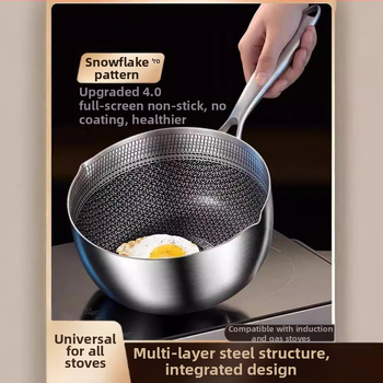 Nerūdijančio plieno korio formos sriubos puodas, Yukihira puodas, japoniškas pieno puodas, nepridegantis puodas, garinimo ir kepimo maisto papildų puodas, keptuvė