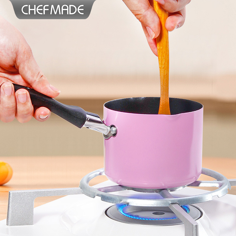 Kūdikių maisto papildų puodas, mažas ir patogus nelimpantis sriubos puodas, 10 cm nelimpantis mini pieno puodas, pieno puodas kepimui