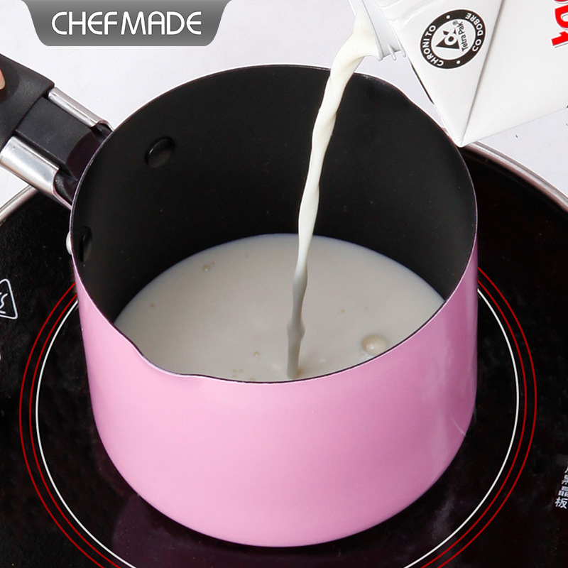 Kūdikių maisto papildų puodas, mažas ir patogus nelimpantis sriubos puodas, 10 cm nelimpantis mini pieno puodas, pieno puodas kepimui