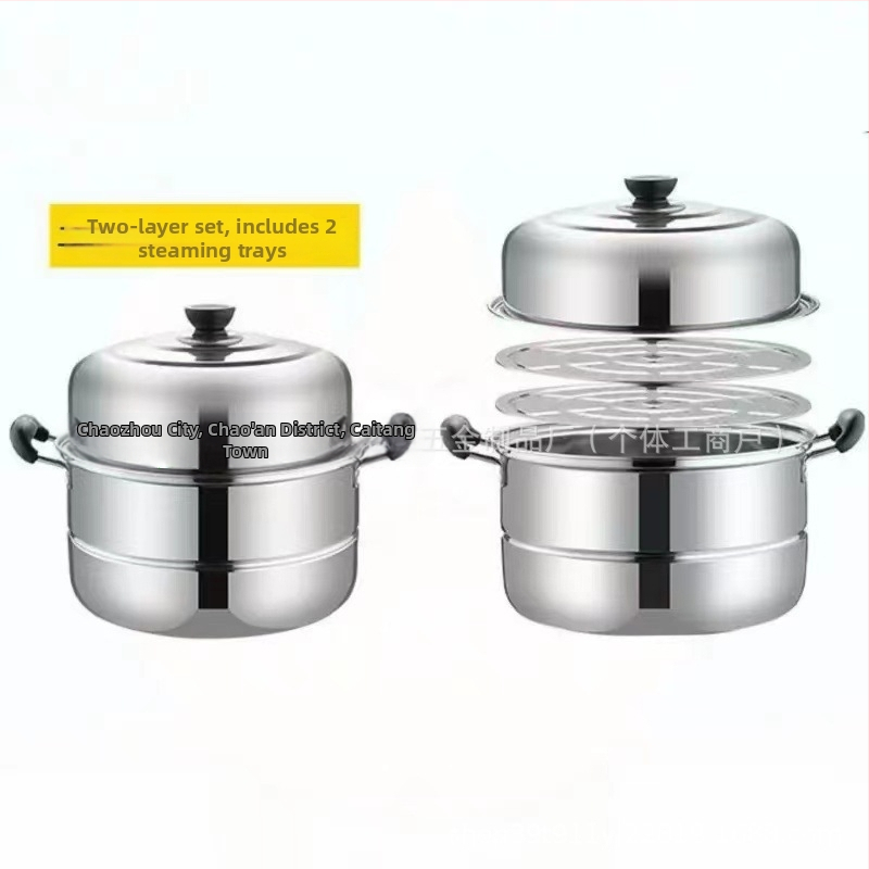 Параход Многослоен параход Многофункционален параход "Всичко в едно" Голям капацитет Параход от неръждаема стомана Параход с клетка Индукционна печка