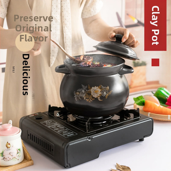 Troškintuvas Didelis sriubos puodas Aukštai temperatūrai atsparus specialus buitinis gamtinių dujų sriubos puodas Troškintuvas