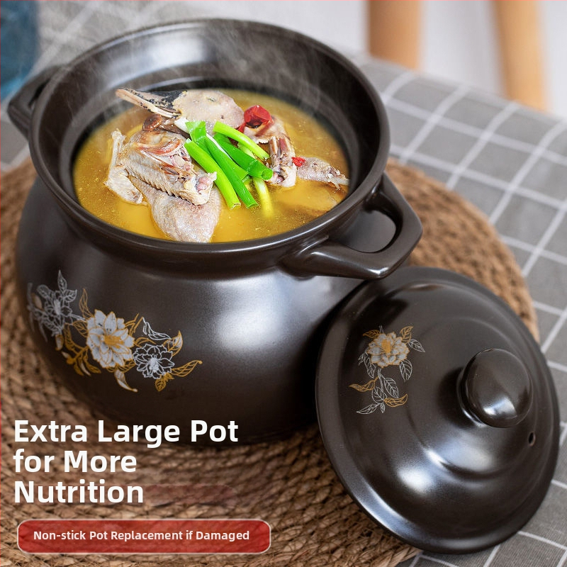 Troškintuvas Didelis sriubos puodas Aukštai temperatūrai atsparus specialus buitinis gamtinių dujų sriubos puodas Troškintuvas