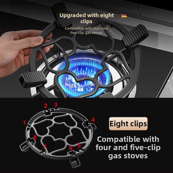 Dujinės viryklės stovas Dujinės viryklės laikiklis Virtuvės viryklė Neslystantis puodų laikiklis Mažas puodas Pieno puodo laikiklis Universalus viryklės stovas