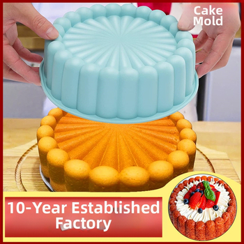 Gamyklos didmeninė prekyba tiesioginiais pardavimais silikonine torto forma, apvali, aukštai temperatūrai atspari, „pasidaryk pats“ „Charlotte“ kepimo forma