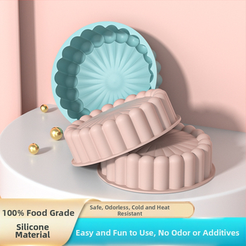 Gamyklos didmeninė prekyba tiesioginiais pardavimais silikonine torto forma, apvali, aukštai temperatūrai atspari, „pasidaryk pats“ „Charlotte“ kepimo forma