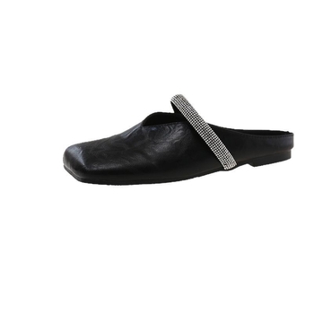 Nišiniai meninio stiliaus kalnų krištoliniai plokščiapadžiai Mary Jane bateliai moterims, 2025 m. europietiški retro elegantiški viengubi bateliai su uždaromis nosimis.