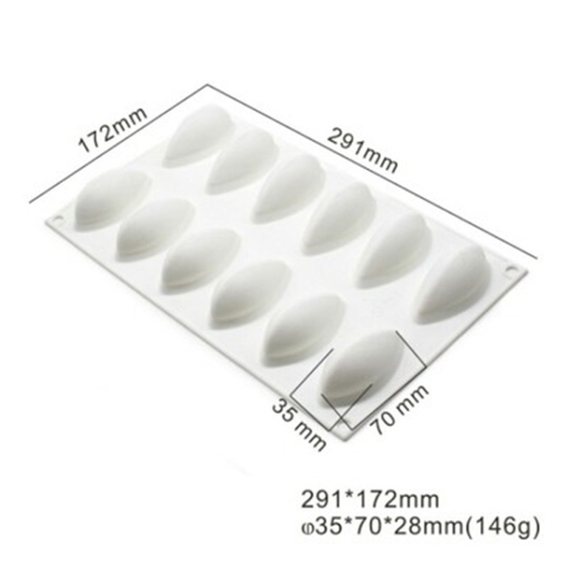 Vieno sriegio alyvuogių kriauklės putėsių forma dryžuota vandens lašo formos prancūziško maisto pateikimo silikoninė forma šokolado kepimo šlifavimo įrankis