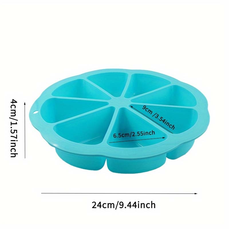 „Fat ya ya diy“ 8 taškų oranžinis torto įrankis kepimo forma silikoninė torto forma 8 skylutės oranžinės formos silikoninė forma