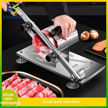 Pjaustyklė Nerūdijančio plieno avienos pjaustyklė Pjaustymo avienos ritinėlio mašina Buitinė šaldytos mėsos pjaustyklė Mėsos pjaustyklė Mėsos pjaustyklė Mėsmalė