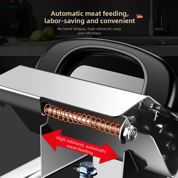 Pjaustyklė Nerūdijančio plieno avienos pjaustyklė Pjaustymo avienos ritinėlio mašina Buitinė šaldytos mėsos pjaustyklė Mėsos pjaustyklė Mėsos pjaustyklė Mėsmalė