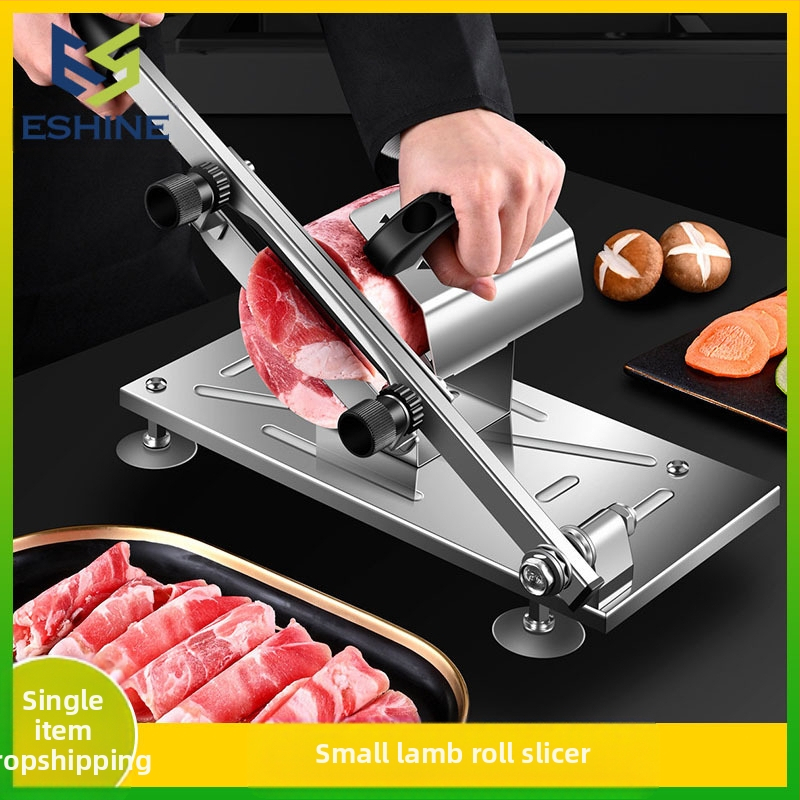 Pjaustyklė Nerūdijančio plieno avienos pjaustyklė Pjaustymo avienos ritinėlio mašina Buitinė šaldytos mėsos pjaustyklė Mėsos pjaustyklė Mėsos pjaustyklė Mėsmalė