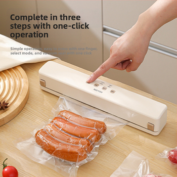 Напълно автоматична вакуумна запечатваща машина за домакинство, малка кухня, компресионна опаковка за съхранение на храна, вертикален модел на запечатване