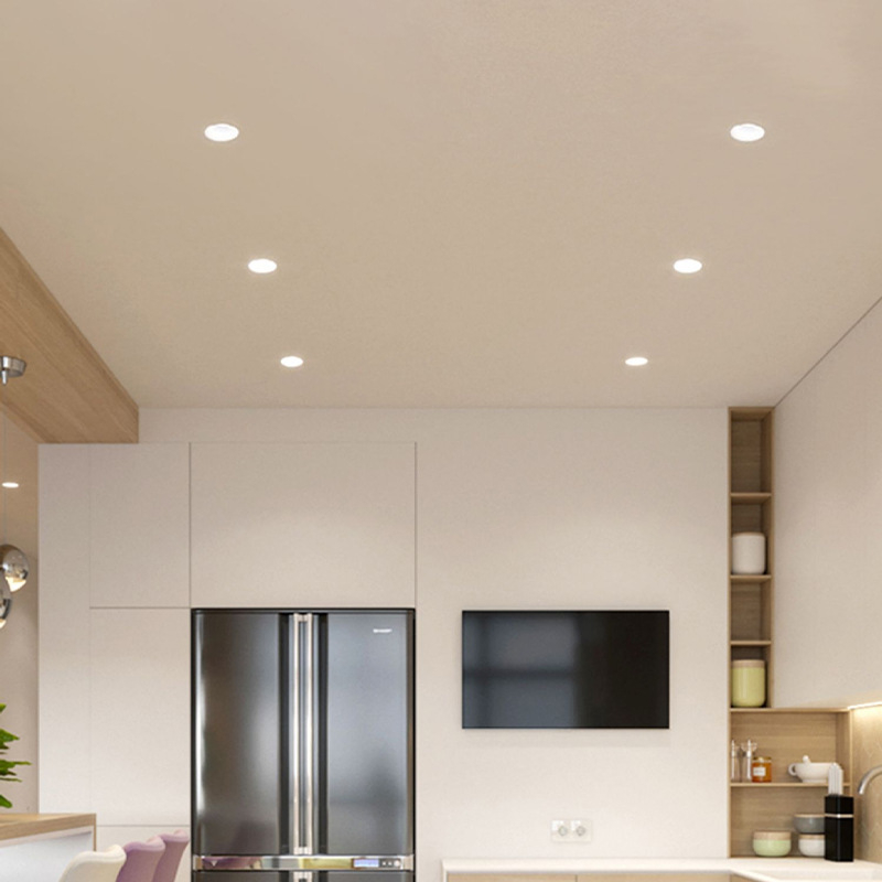 Pilna spektra pretatspīduma LED iegultais bezgalvas apgaismojuma inženierijas viesnīcas viesistabas mājas pilnībā alumīnija griestu griestu apgaismojums