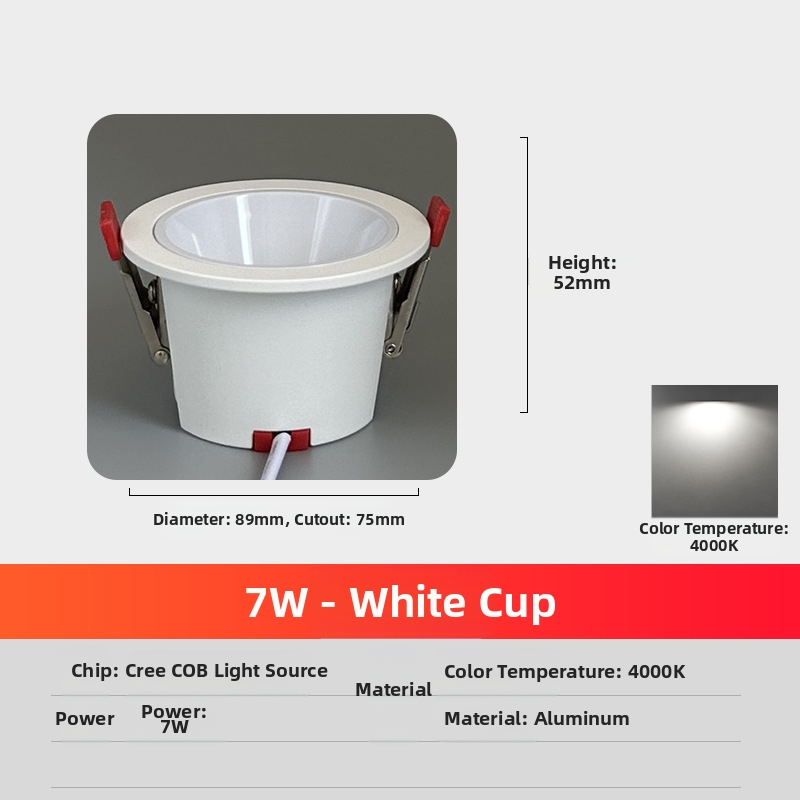 Pilna spektra pretatspīduma LED iegultais bezgalvas apgaismojuma inženierijas viesnīcas viesistabas mājas pilnībā alumīnija griestu griestu apgaismojums
