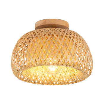 Piiriülene Ameerika stiilis maalähedane bambusest kootud lambivarju elutuppa, esikusse, esikusse ja söögituppa, bambusest ja puidust kunstiline laelamp, populaarselt müüdav piiriülene toode