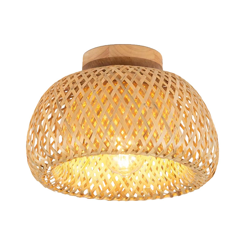 Piiriülene Ameerika stiilis maalähedane bambusest kootud lambivarju elutuppa, esikusse, esikusse ja söögituppa, bambusest ja puidust kunstiline laelamp, populaarselt müüdav piiriülene toode