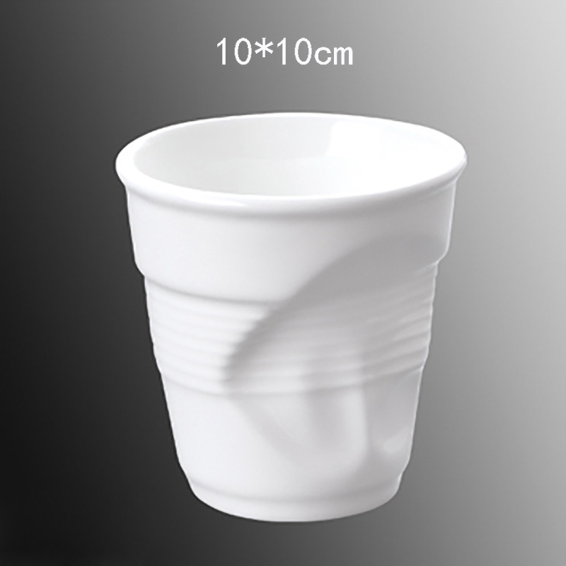 „Creative Ins“ keraminis plisuotas puodelis, asmeninis kavos puodelis, paprastas netaisyklingas biuro puodelis, vandens puodelis, pusryčių puodelis