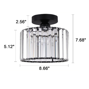 Kristallvahekäigu valgus esikusse koridori sissepääsu kööki magamistoa laevalgusti ümmargune moodne lihtne tehasevalgustus hulgimüük