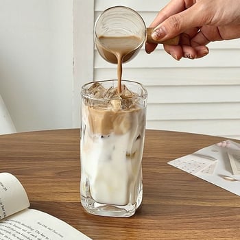 Netaisyklingo pasukimo puodelio stiliaus buitinis ledinis amerikietiškas kavos puodelis „Latte“ puodelis stiklinis vandens puodelis interneto įžymybių gėrimų puodelių didmeninė prekyba