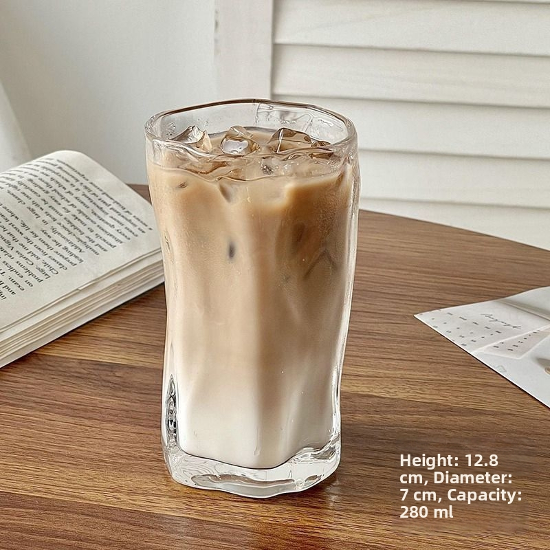 Netaisyklingo pasukimo puodelio stiliaus buitinis ledinis amerikietiškas kavos puodelis „Latte“ puodelis stiklinis vandens puodelis interneto įžymybių gėrimų puodelių didmeninė prekyba