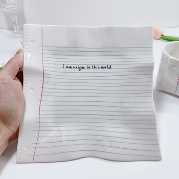 Ebakorrapärane retro keraamiline taldrik, käsitsi sõtkumiseks mõeldud inglise joogivesi, kõrge värviväärtusega piimakann, hommikusöögi loominguline veekruus