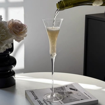 Υψηλής αξίας ποτήρι σαμπάνιας με άρωμα γαλλικού κρίνου, σε σχήμα ζουμερού ποτηριού για κορίτσια, σε σχήμα κόγχης, σε σχήμα κόκκινου κρασιού