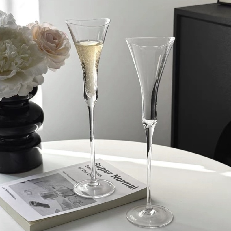 Υψηλής αξίας ποτήρι σαμπάνιας με άρωμα γαλλικού κρίνου, σε σχήμα ζουμερού ποτηριού για κορίτσια, σε σχήμα κόγχης, σε σχήμα κόκκινου κρασιού