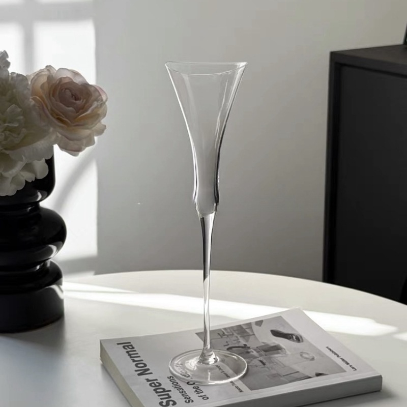 Υψηλής αξίας ποτήρι σαμπάνιας με άρωμα γαλλικού κρίνου, σε σχήμα ζουμερού ποτηριού για κορίτσια, σε σχήμα κόγχης, σε σχήμα κόκκινου κρασιού