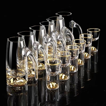 Kreatív Jinshan italadagoló, italospohár, kis felespohár, soju pohár, szeszes pohár, italadagoló, könnyű luxus kristálypohár